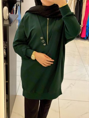 Yakası Fermuarlı Sweat