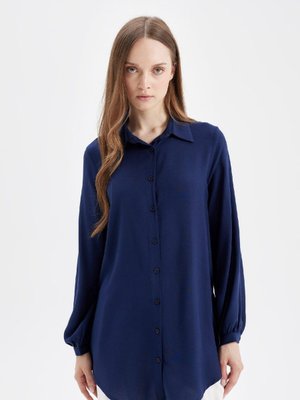 Regular Fit Uzun Kollu Gömlek Tunik D2613ax24au