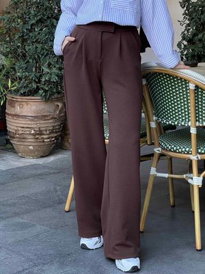 Beli Cırtcırt Kapama Detaylı Pantolon