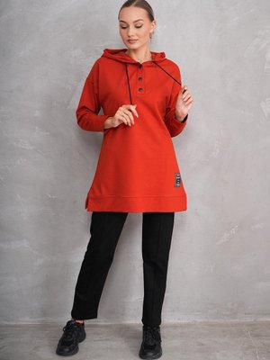 Taba Sweat Tunik Pantolon İkili Spor Takım Taba Sweat Tunik Pantolon İkili Spor Takım