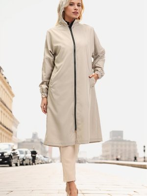 Vizon Kapüşonlu Cepli Kap Vizon Kapüşonlu Cepli Kap