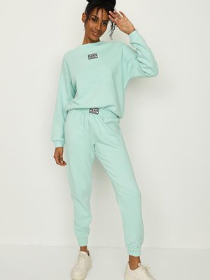 Yeşil Basic Örme Jogger Eşofman Altı