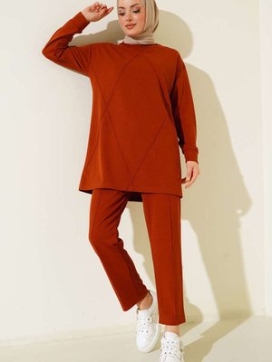 Kiremit Önü Dikişli İkili Takım