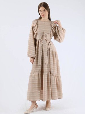 Dalga Desenli Elbise Taş Dalga Desenli Elbise Taş