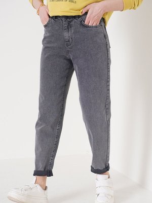 Mom Jean Füme Pantolon Mom Jean Füme Pantolon