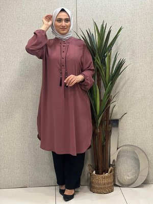 Önü Ipli Extra Battal Tunik Önü Ipli Extra Battal Tunik