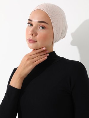 Taşlı Stone Pratik Boru Bone Acik Bej