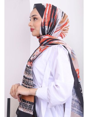 Siyah/camel Akel Desenli Pamuk Şal Siyah/camel Akel Desenli Pamuk Şal