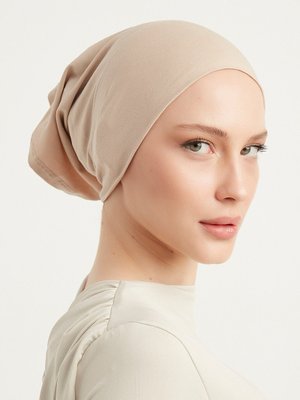 Bej Düz Boru Pamuk Bone Bej Düz Boru Pamuk Bone