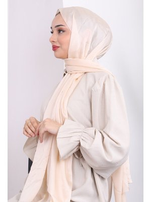 Koyu Bej Akel Düz Alfa Silk Şal Koyu Bej Akel Düz Alfa Silk Şal