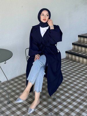 Misha Krep Trenç Lacivert Misha Krep Trenç Lacivert