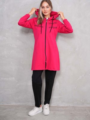 Fuşya Taşlı Eşofman Takım