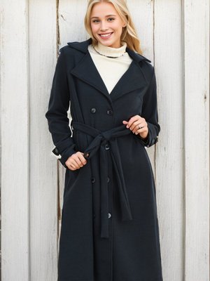 Petrol Hermes Kaşe Kuşaklı Kaban Petrol Hermes Kaşe Kuşaklı Kaban