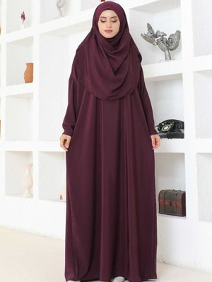 Namaz Elbisesi Mürdüm Elbise