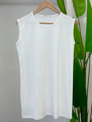 Krem Sıfır Kol İçlik Tunik Krem Sıfır Kol İçlik Tunik