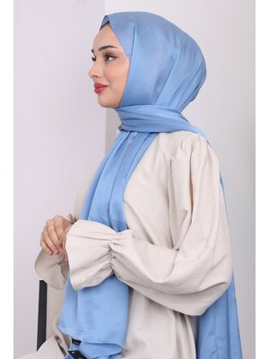 İndigo Akel Düz Alfa Silk Şal İndigo Akel Düz Alfa Silk Şal