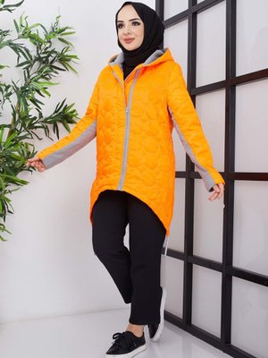 Oranj Garnili Çift Fermuarlı Jessica Mont Oranj Garnili Çift Fermuarlı Jessica Mont