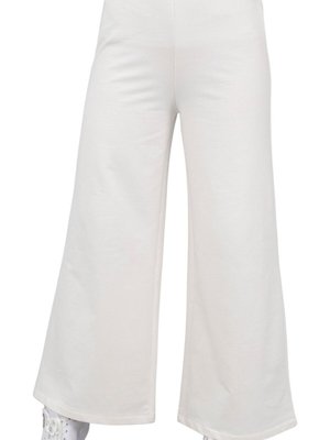 Ekru İp Kumaş Salaş Pantolon