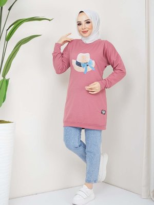 Gül Kurusu Menekşe Tunik