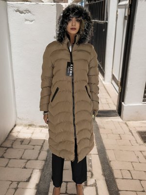 Vizon Kapuşonlu Şişme Mont