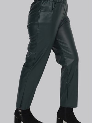 Haki Beli Lastikli Cepli Suni Deri Pantolon Haki Beli Lastikli Cepli Suni Deri Pantolon