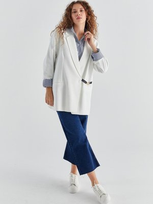 Ester Blazer Ceket Ekru Ester Blazer Ceket Ekru