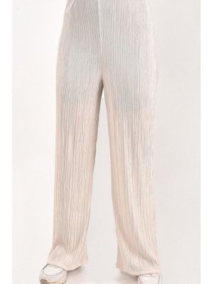 Taş Bürümcük Kumaş Geniş Paça Pantolon Taş Bürümcük Kumaş Geniş Paça Pantolon