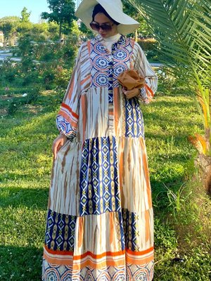 Oversize Yazlık Viskon Elbise