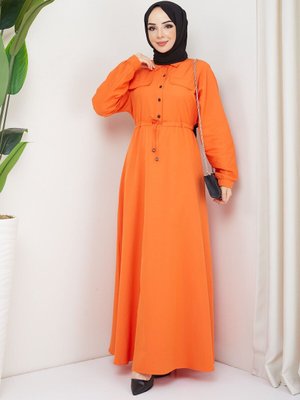 Oranj Ela Elbise