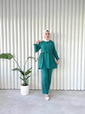 Gofre Keten Takım Petrol Gofre Keten Takım Petrol