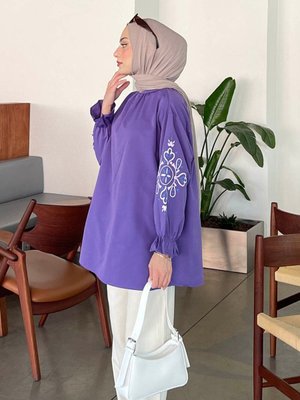 Kol Nakışlı Tunik