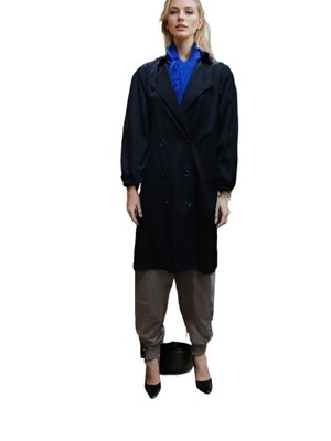 Siyah Trençkot Siyah Trençkot