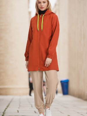 Kiremit Kapüşonlu Kap Kiremit Kapüşonlu Kap