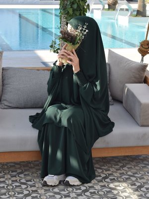 İğneli Peçeli Afgan Takımı Çimen Yeşili