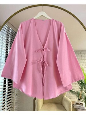 Önü Baglamalı Kimono Tunık