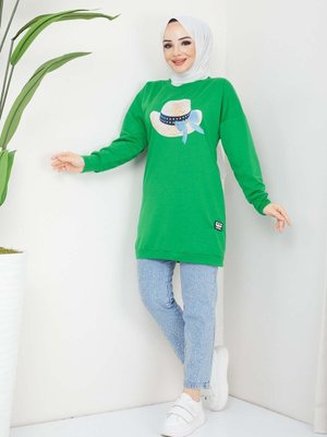 Benetto Yeşil Menekşe Tunik Benetto