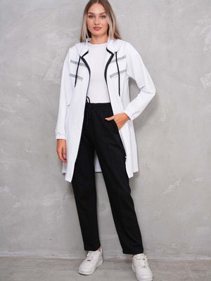 Beyaz Taşlı Eşofman Takım