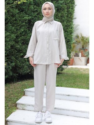 Taş Gömlek Pantolon İkili Takım Taş Gömlek Pantolon İkili Takım