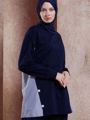 Çizgili Pantolonlu Eşofman Takım