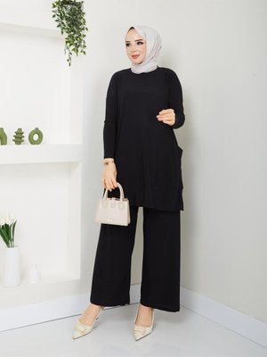 En Güzel Renkleriyle Çok Şık Almina Cep Detaylı Pantolonlu Takımımız ??