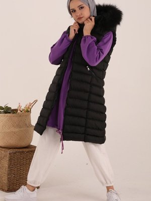 Battal Şişme Yelek Siyah