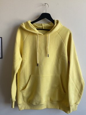 Sarı Cep Detaylı Kapüşonlu Oversize İki İplik Sweat Sarı Cep Detaylı Kapüşonlu Oversize İki İplik Sweat