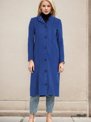 Saks Hermes Kaşe Düğmeli Kaban Saks Hermes Kaşe Düğmeli Kaban