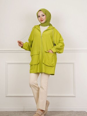 Fermuarlı Kapak Cepli Ceket Fermuarlı Kapak Cepli Ceket