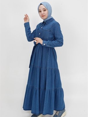 Jeans Yaka Cepli Kot Kumaş Spor Gömlek Elbise Jeans Yaka Cepli Kot Kumaş Spor Gömlek Elbise