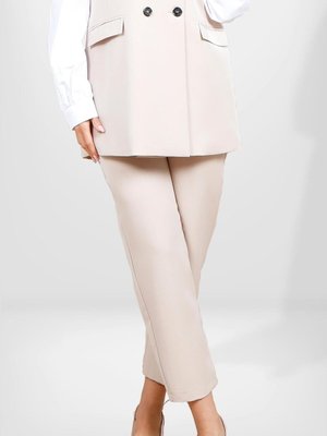 Bilek Boy Bej Renk Pantolon