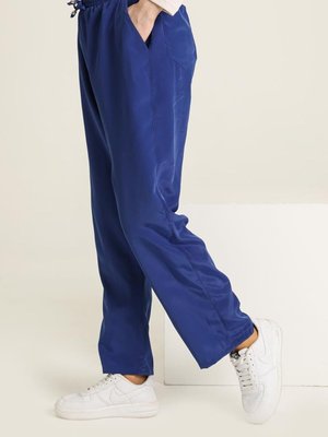 Lacivert Cepli Bol Paça Pantolon Lacivert Cepli Bol Paça Pantolon