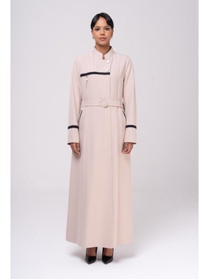 Bej Hakim Yaka Garnili Punto Ve Aksesuar Detaylı Astarlı Pardesü Bej Hakim Yaka Garnili Punto Ve Aksesuar Detaylı Astarlı Pardesü