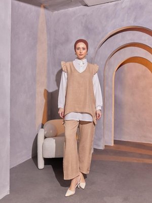 Bej 3lü Takım Bej 3lü Takım