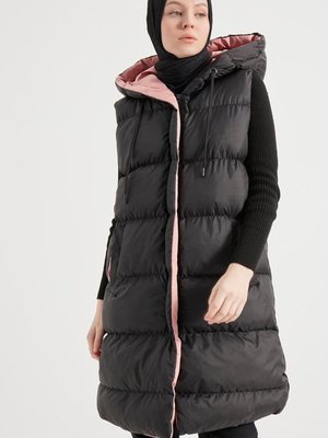 Siyah Pudra Çift Renkli Şişme Yelek Siyah Pudra Çift Renkli Şişme Yelek